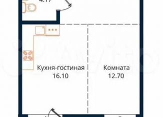 Продажа квартиры студии, 47.2 м2, Иркутск, Октябрьский округ, улица Юрия Левитанского, 8