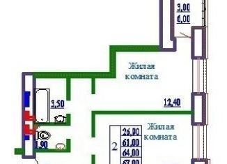 2-ком. квартира на продажу, 67 м2, Иваново, Бакинский проезд