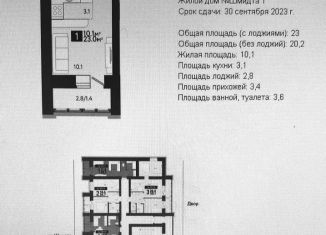 Продаю квартиру студию, 23 м2, Пензенская область, улица Шмидта, 3