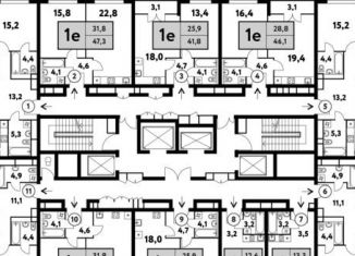 Продажа однокомнатной квартиры, 41.8 м2, Москва, ЖК Фестиваль Парк 2, Фестивальная улица, 15к24/3