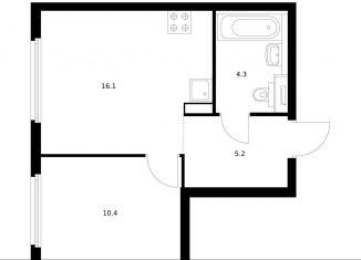 Однокомнатная квартира на продажу, 36 м2, Москва, ЖК Барклая 6