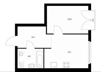 Продам однокомнатную квартиру, 35.3 м2, Москва, ЖК Барклая 6