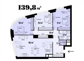Продам 4-комнатную квартиру, 139 м2, Москва, проспект Мира, 188Бк1, район Ростокино