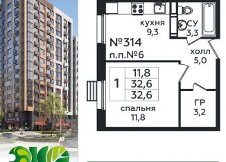 Продается однокомнатная квартира, 32.6 м2, Москва, проезд Воскресенские Ворота, метро Бунинская аллея