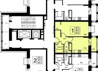 Продаю 1-ком. квартиру, 40.8 м2, село Лайково, ЖК Город-событие Лайково, квартал Лайково Парк, 68