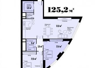 Продам 3-комнатную квартиру, 126 м2, Москва, проспект Мира, 188Бк3, ЖК Триколор