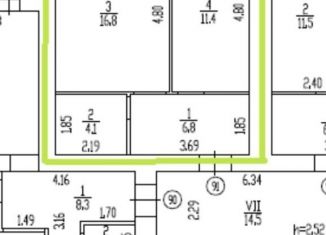 Продается 1-ком. квартира, 38 м2, посёлок Путёвка, улица Андрея Галицина