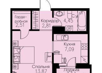 Продам 1-комнатную квартиру, 32.5 м2, Кудрово, проспект Строителей, 3, ЖК Айди Кудрово