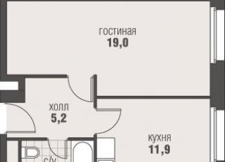 1-ком. квартира на продажу, 40.4 м2, деревня Румянцево, улица Инженера Кнорре, 7к3