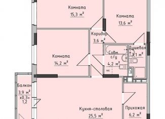 Продажа 3-ком. квартиры, 86.2 м2, Ижевск, жилой район Север