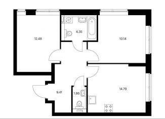 Продажа двухкомнатной квартиры, 56 м2, Москва, метро Ботанический сад, Берёзовая аллея, 17к2