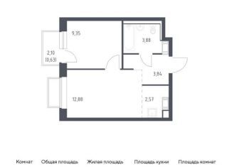 Продажа 1-комнатной квартиры, 33.2 м2, Московская область, жилой комплекс Томилино Парк, к6.1