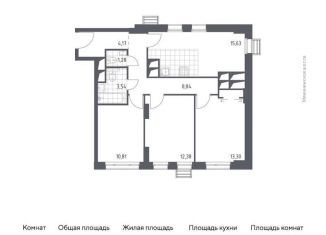 Продается 3-комнатная квартира, 70 м2, деревня Раздоры, жилой комплекс Спутник, к14