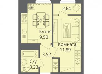 Однокомнатная квартира на продажу, 29.5 м2, Волгоградская область
