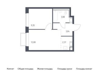 2-ком. квартира на продажу, 32.5 м2, Московская область, жилой комплекс Томилино Парк, к6.1