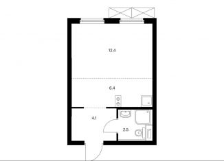 Продается квартира студия, 25.4 м2, Москва, жилой комплекс Руставели 14, к1/2, метро Бутырская