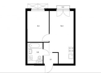 Продается 1-ком. квартира, 32.7 м2, Москва, ЖК Руставели 14, жилой комплекс Руставели 14, к1/2