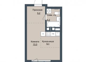 Квартира на продажу студия, 27.8 м2, Ижевск, Северо-Западный жилой район
