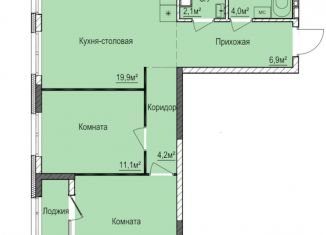 Продажа двухкомнатной квартиры, 61.7 м2, Ижевск, Индустриальный район