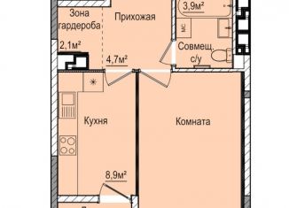 Продам однокомнатную квартиру, 34.9 м2, Ижевск, ЖК Покровский