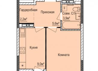 Продажа 1-ком. квартиры, 35.9 м2, Ижевск