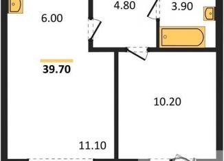 Продаю 1-комнатную квартиру, 39.6 м2, Новосибирск, метро Площадь Гарина-Михайловского, 1-я Чулымская улица, 12с