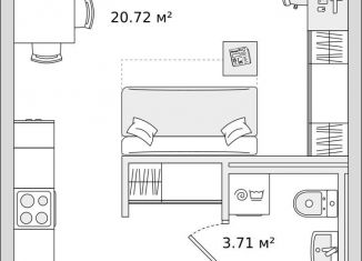 Продам квартиру студию, 28.4 м2, Мурино, ЖК Северный