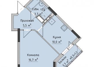 1-комнатная квартира на продажу, 35.9 м2, Ижевск, жилой район Север