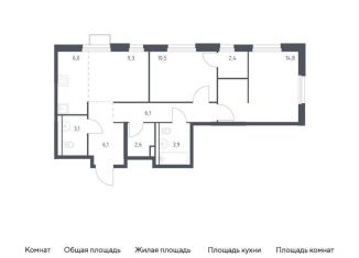3-ком. квартира на продажу, 64.8 м2, Приморский край, улица Сабанеева, 1.3