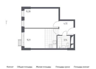 Продажа однокомнатной квартиры, 38.9 м2, деревня Раздоры, жилой комплекс Спутник, к14
