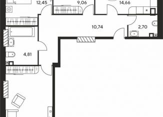 Продаю трехкомнатную квартиру, 77.3 м2, Ростов-на-Дону, Ашхабадский переулок, 2/46, ЖК Ленина, 46