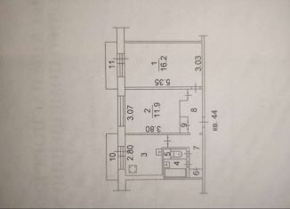 Продаю 2-ком. квартиру, 47.3 м2, село Фаустово, Железнодорожная улица, 1