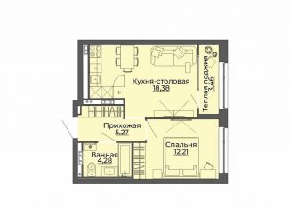 Продается 1-ком. квартира, 43.6 м2, Екатеринбург, Красноуфимская улица