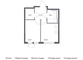 Продам 1-комнатную квартиру, 32.3 м2, село Остафьево, жилой комплекс Остафьево, к15