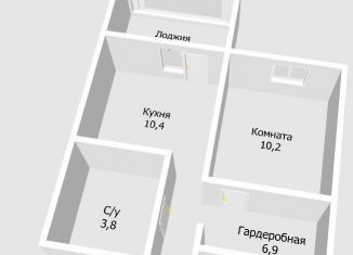 Продается 2-ком. квартира, 36.8 м2, село Засечное, ЖК Радужные Дворы, жилой комплекс Радужные Дворы, с70