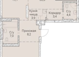 2-ком. квартира на продажу, 133.2 м2, Новосибирск, Овражная улица, 2А, Заельцовский район
