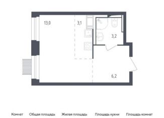 Продажа квартиры студии, 25.5 м2, Мытищи, ЖК Мытищи Парк, жилой комплекс Мытищи Парк, к4.2