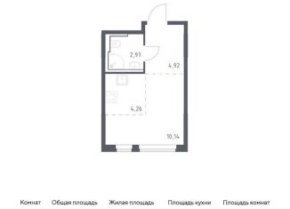 Продаю квартиру студию, 22.3 м2, село Остафьево, жилой комплекс Остафьево, к19