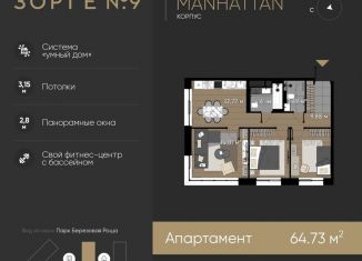 Продажа 3-комнатной квартиры, 64.7 м2, Москва, улица Зорге, 9, Хорошевский район