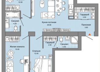 4-комнатная квартира на продажу, 88 м2, Пермь, Дзержинский район