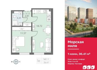 Продажа однокомнатной квартиры, 36.4 м2, Санкт-Петербург