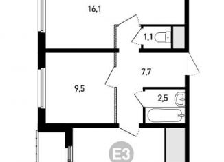 Продам 2-ком. квартиру, 54.2 м2, Ростов-на-Дону, ЖК Пятый Элемент, улица Ерёменко, 110с2