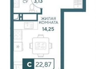 Квартира на продажу студия, 22.9 м2, Краснодарский край
