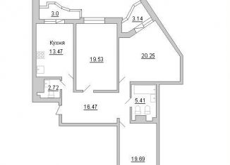 3-комнатная квартира на продажу, 100.2 м2, Санкт-Петербург, проспект Просвещения, 43