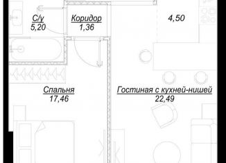 Продам однокомнатную квартиру, 54.9 м2, Москва, район Раменки, 1-й Сетуньский проезд, вл8