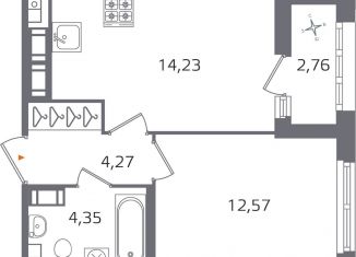 Продаю однокомнатную квартиру, 36.8 м2, Санкт-Петербург, муниципальный округ Финляндский