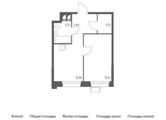 Продажа однокомнатной квартиры, 36.5 м2, поселение Мосрентген, многофункциональный комплекс Тропарево Парк, к2.1