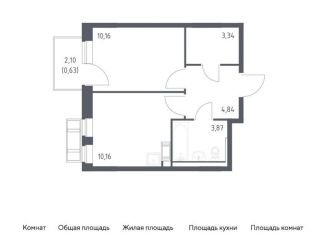 Продается 1-комнатная квартира, 33 м2, Московская область
