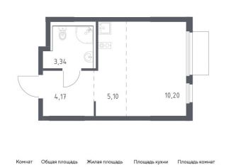 Продается квартира студия, 22.8 м2, деревня Мисайлово, Каширское шоссе - Молоково - Андреевское