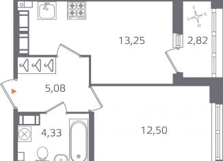 Продам 1-комнатную квартиру, 36.6 м2, Санкт-Петербург, муниципальный округ Финляндский